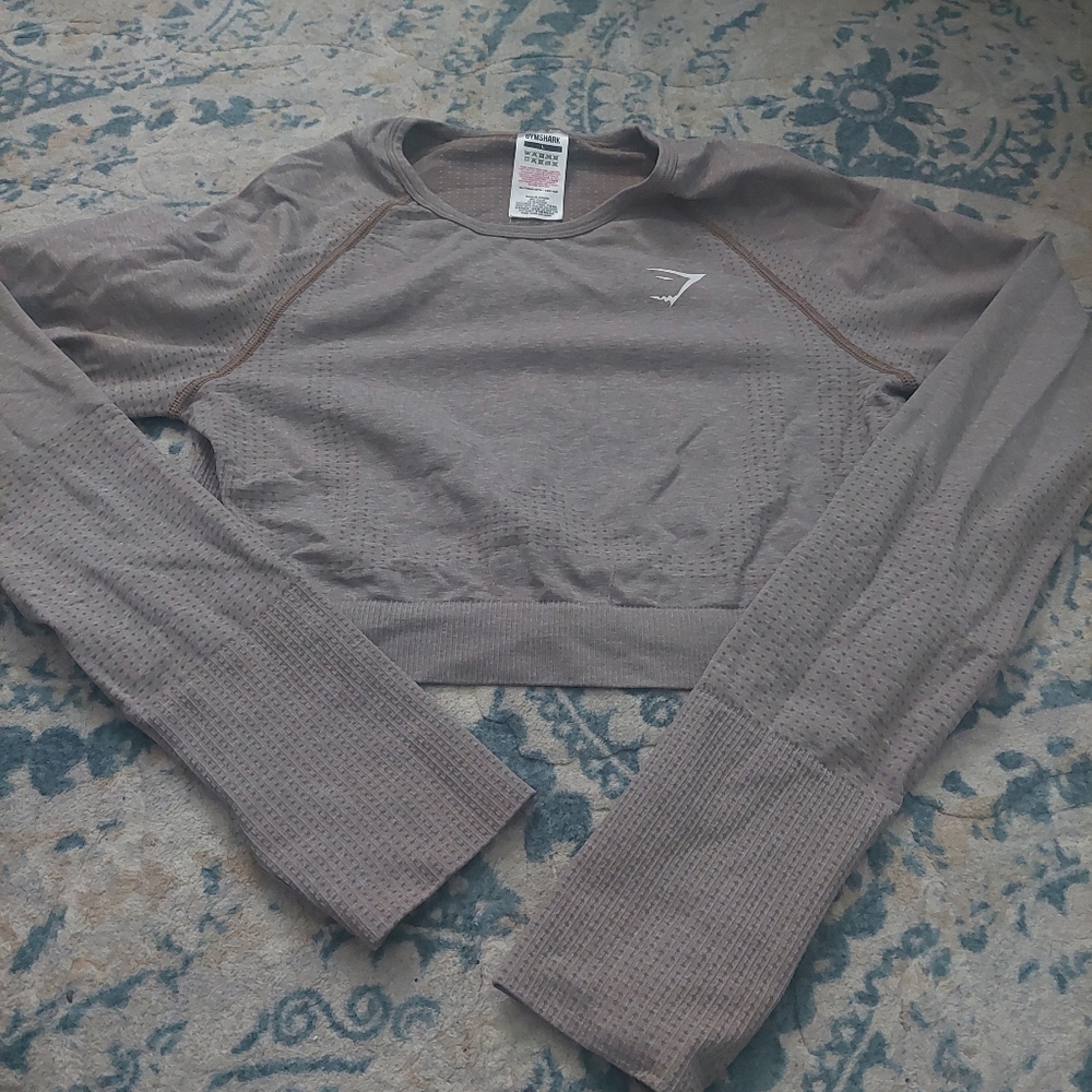 Vital seamless 2.0 long sleeve crop top - gymshark